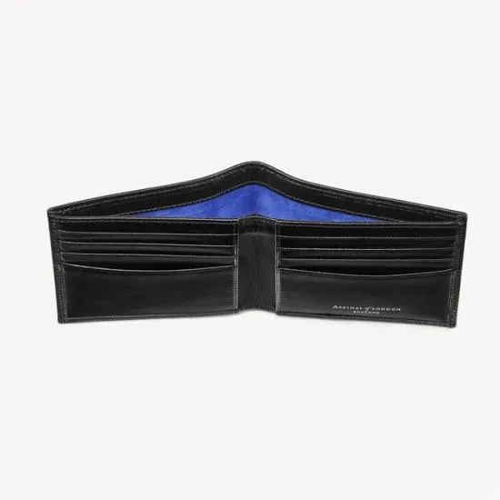 8 Card Billfold Wallet Smooth Black Men Aspinal Of London Billfold Wallets
