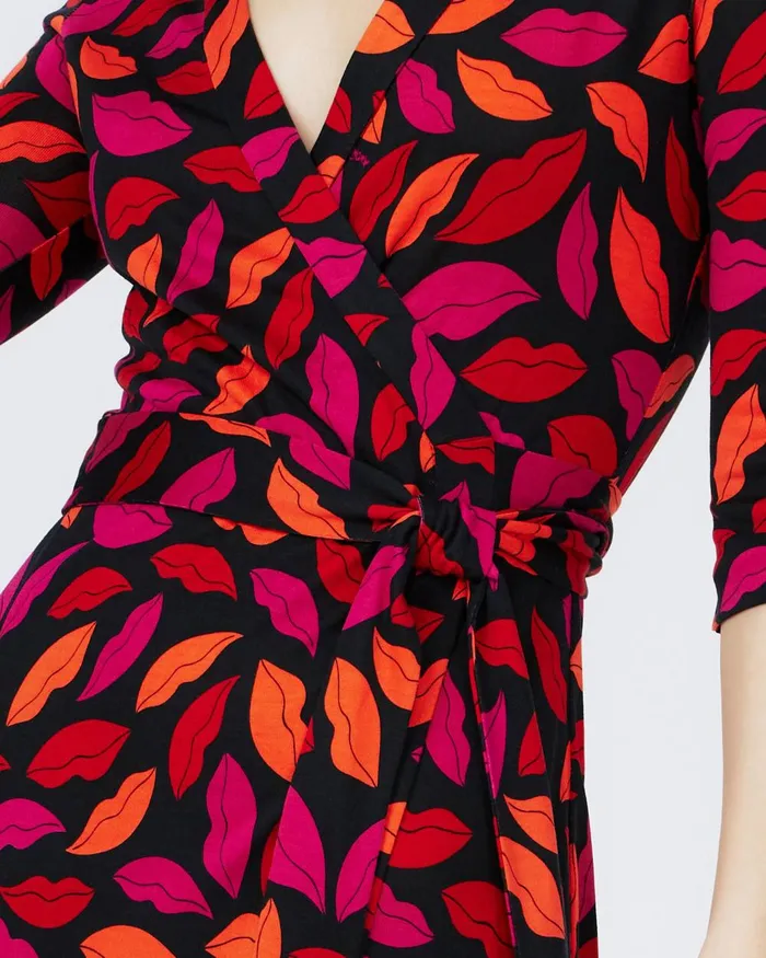 Abigail Silk Jersey Midi Wrap Dress Midnight Kiss Multi Women DVF Dresses Abigail Silk Jersey Midi Wrap Dress Midnight Kiss Multi Women DVF Dresses