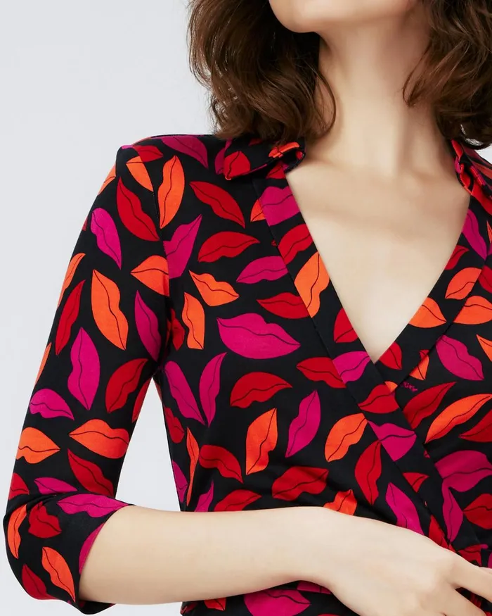 Abigail Silk Jersey Midi Wrap Dress Midnight Kiss Multi Women DVF Dresses Abigail Silk Jersey Midi Wrap Dress Midnight Kiss Multi Women DVF Dresses