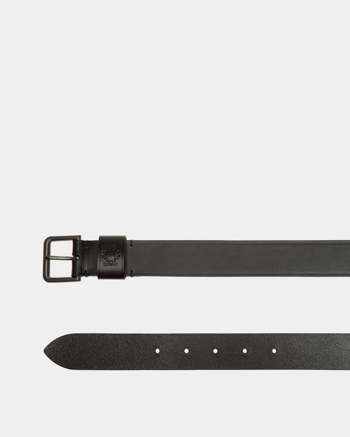 Adrien Brody Travel Collection Belt In Black Leather Men Bally Belts