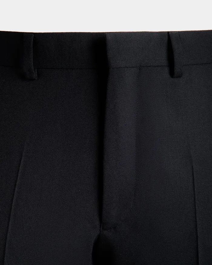 Adrien Brody Travel Collection Pleated Pants In Navy Blue Wool Men Bally Pants