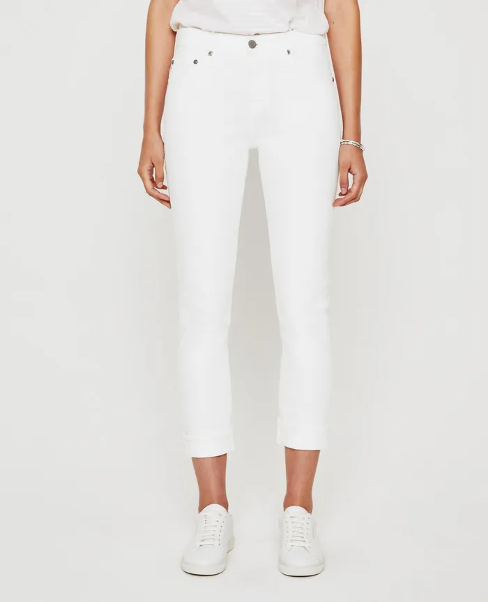 AG Jeans Denim Women ExBoyfriend Slim 1YR TONAL WHITE AG Jeans Denim Women ExBoyfriend Slim 1YR TONAL WHITE
