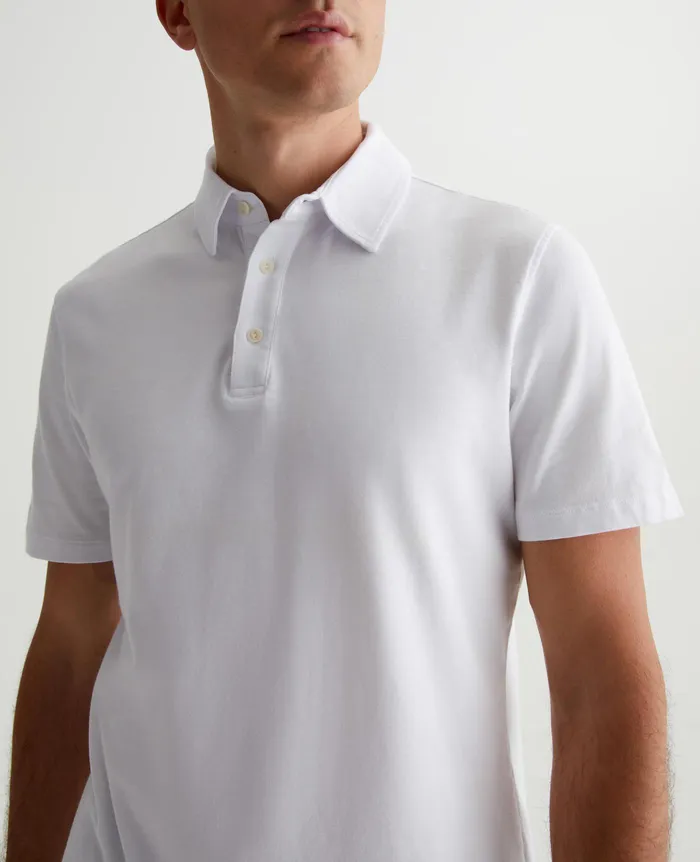 AG Jeans Polos Men Bryce Polo TRUE WHITE AG Jeans Polos Men Bryce Polo TRUE WHITE