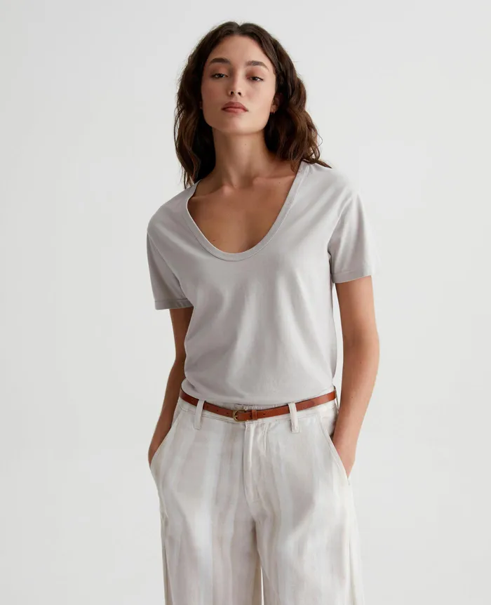 AG Jeans Tees and Tanks Women Aspen U FADE TO GRAYE
