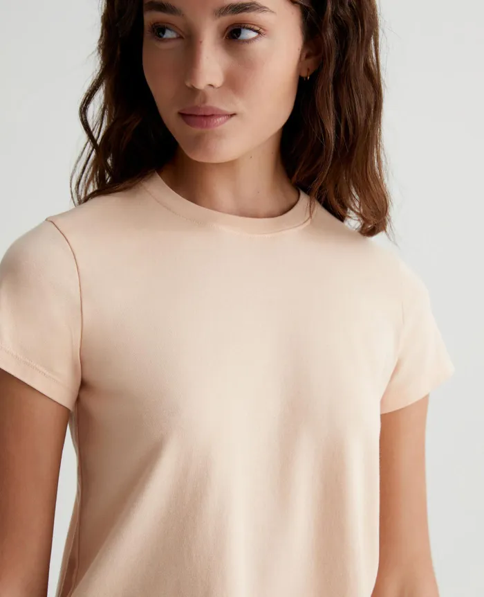 AG Jeans Tees and Tanks Women Sadie Crew MELLOW PEACH AG Jeans Tees and Tanks Women Sadie Crew MELLOW PEACH