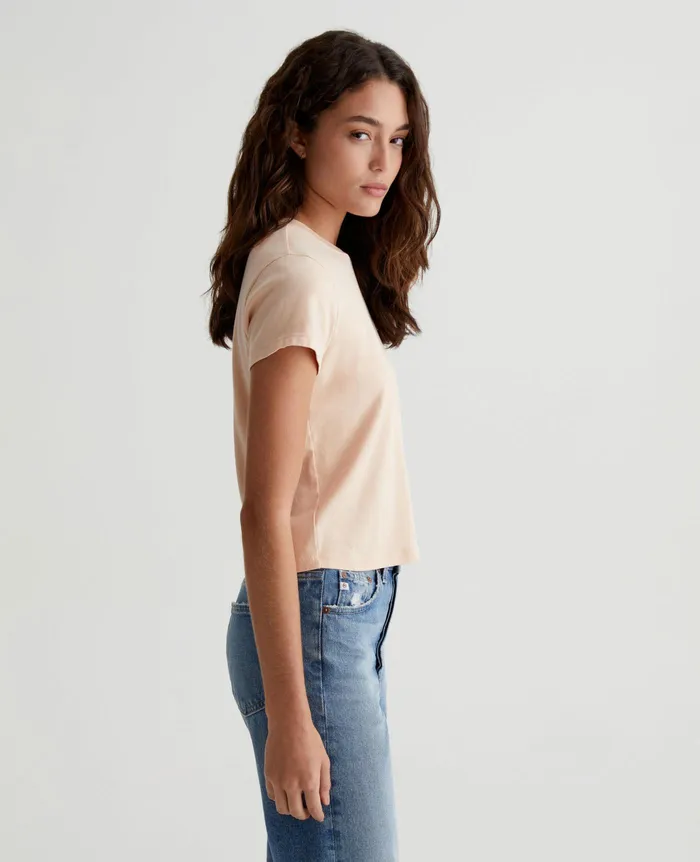 AG Jeans Tees and Tanks Women Sadie Crew MELLOW PEACH AG Jeans Tees and Tanks Women Sadie Crew MELLOW PEACH