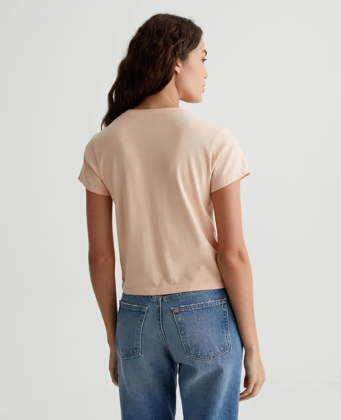 AG Jeans Tees and Tanks Women Sadie Crew MELLOW PEACH AG Jeans Tees and Tanks Women Sadie Crew MELLOW PEACH