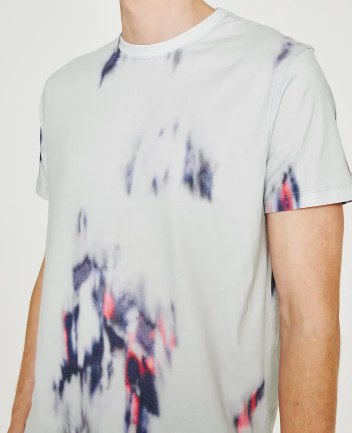 AG Jeans Tees Men Bryce Crew IKAT BRUSH BLUE MULTI AG Jeans Tees Men Bryce Crew IKAT BRUSH BLUE MULTI