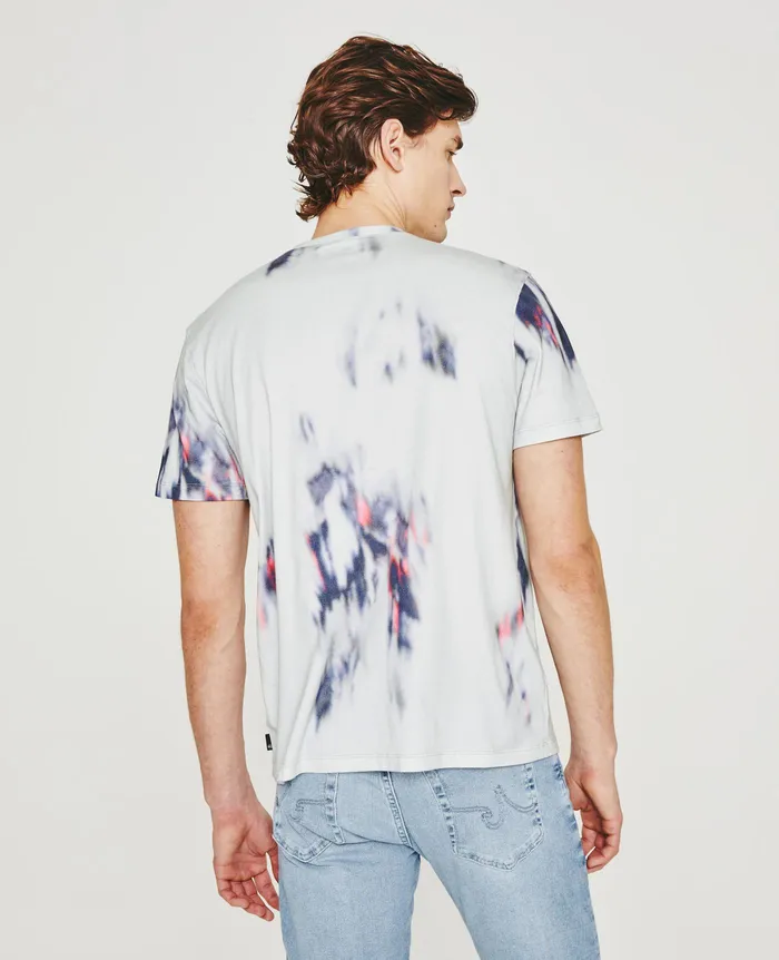 AG Jeans Tees Men Bryce Crew IKAT BRUSH BLUE MULTI AG Jeans Tees Men Bryce Crew IKAT BRUSH BLUE MULTI