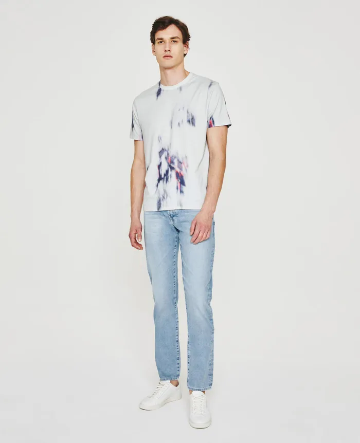 AG Jeans Tees Men Bryce Crew IKAT BRUSH BLUE MULTI AG Jeans Tees Men Bryce Crew IKAT BRUSH BLUE MULTI
