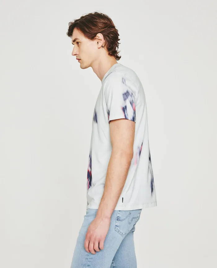 AG Jeans Tees Men Bryce Crew IKAT BRUSH BLUE MULTI AG Jeans Tees Men Bryce Crew IKAT BRUSH BLUE MULTI