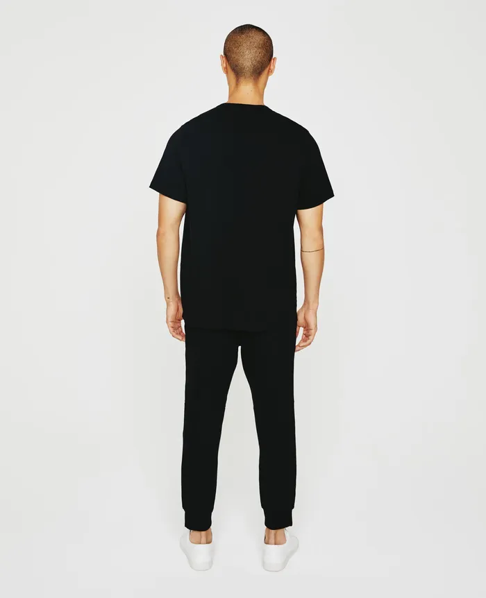 AG Jeans Tees Men Bryce Short Sleeve Henley TRUE BLACK AG Jeans Tees Men Bryce Short Sleeve Henley TRUE BLACK