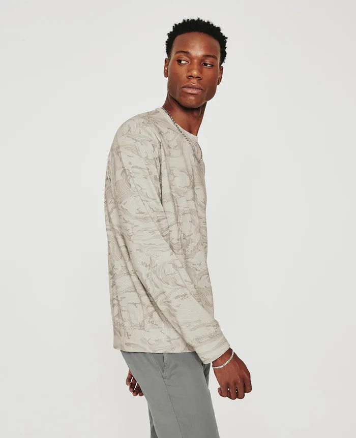 AG Jeans Tees Men Wesley Pullover RADIO MAP NEUTRAL MULTI AG Jeans Tees Men Wesley Pullover RADIO MAP NEUTRAL MULTI