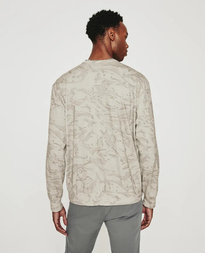 AG Jeans Tees Men Wesley Pullover RADIO MAP NEUTRAL MULTI AG Jeans Tees Men Wesley Pullover RADIO MAP NEUTRAL MULTI