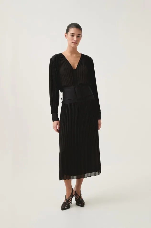 Aje Skirts Cathedra Belted Midi Skirt Black 8211 Women
