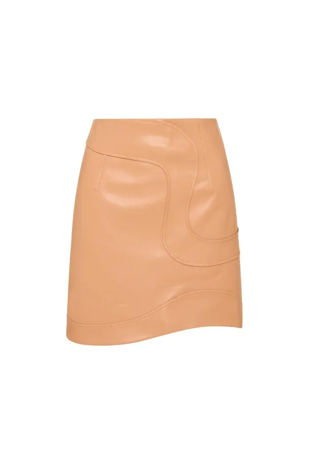 Aje Skirts Priscilla Scalloped Mini Skirt Sand Beige 8211 Women Aje Skirts Priscilla Scalloped Mini Skirt Sand Beige 8211 Women