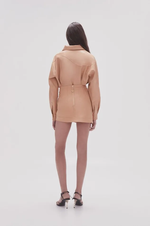 Aje Skirts Priscilla Scalloped Mini Skirt Sand Beige 8211 Women Aje Skirts Priscilla Scalloped Mini Skirt Sand Beige 8211 Women