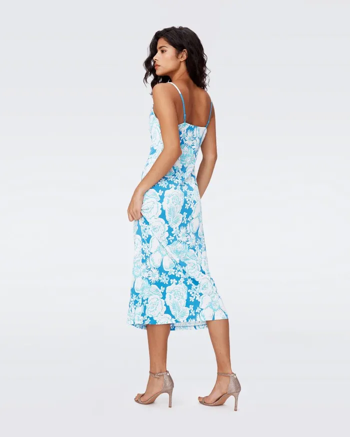 Alik Dress June Bloom Blue Women DVF Dresses