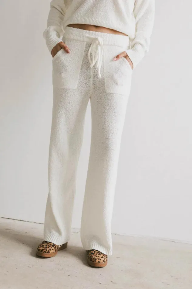 All Bottoms Women Bohme Breck Knit Pants In Cream