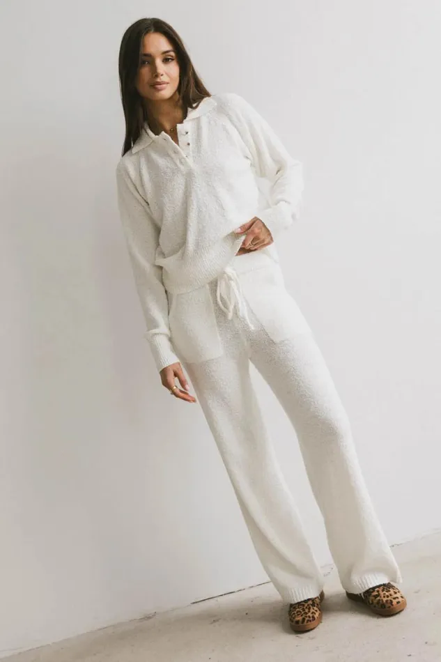 All Bottoms Women Bohme Breck Knit Pants In Cream