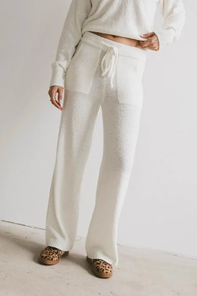 All Bottoms Women Bohme Breck Knit Pants In Cream