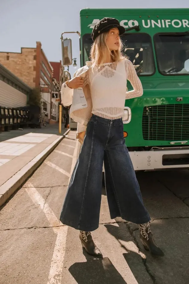 All Bottoms Women Bohme Darla Wide Leg Jeans