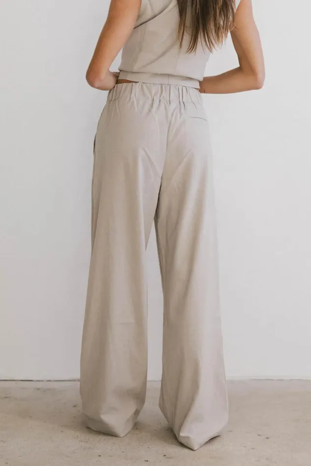 All Bottoms Women Bohme Eslyn Baggy Pants In Taupe Taupe