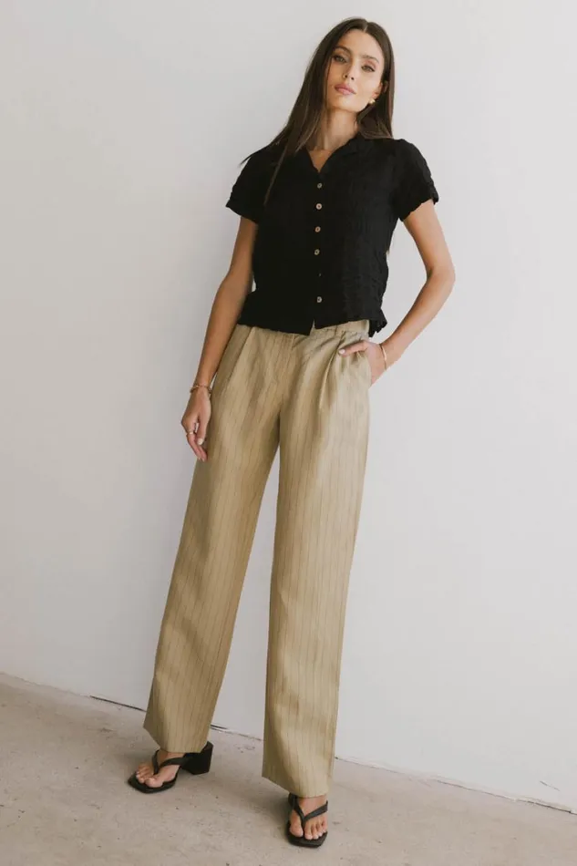 All Bottoms Women Bohme Frank And Oak Annie Linen Pants Cream