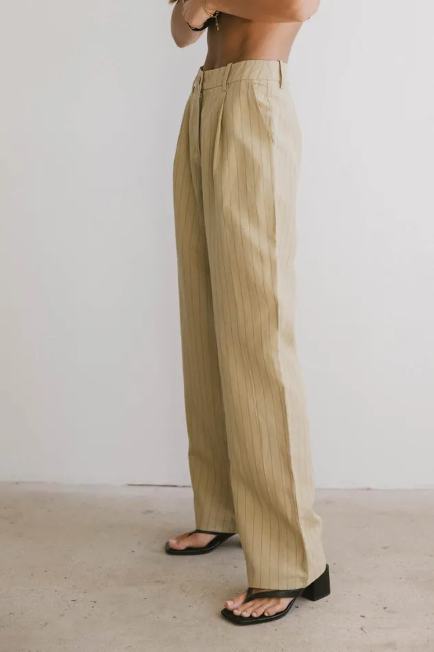 All Bottoms Women Bohme Frank And Oak Annie Linen Pants Cream
