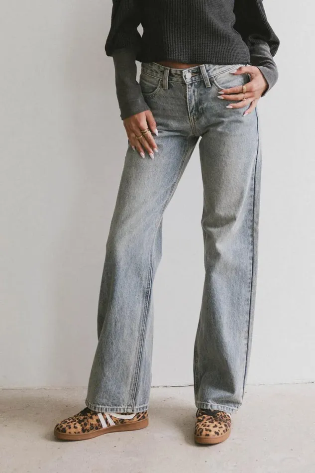 All Bottoms Women Bohme Marshall Straight Leg Jeans In Medium Wash Medium Wash