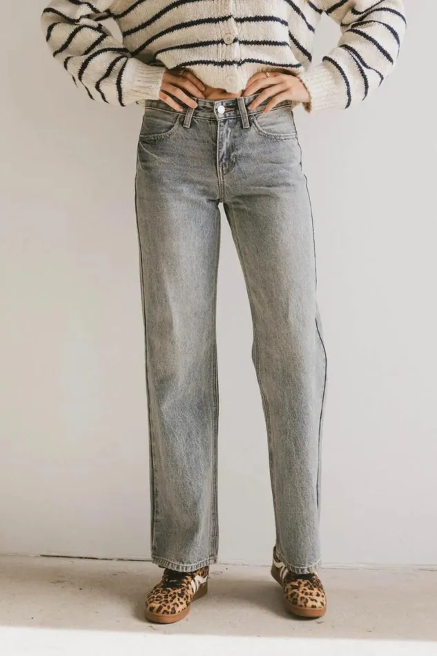 All Bottoms Women Bohme Marshall Straight Leg Jeans In Medium Wash Medium Wash