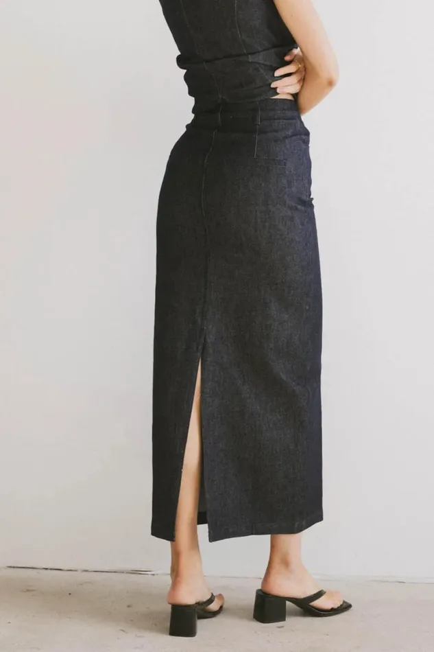 All Bottoms Women Bohme Miriam Denim Maxi Skirt