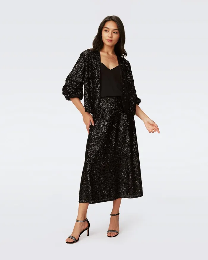 Araminta Skirt Black Women DVF Skirts