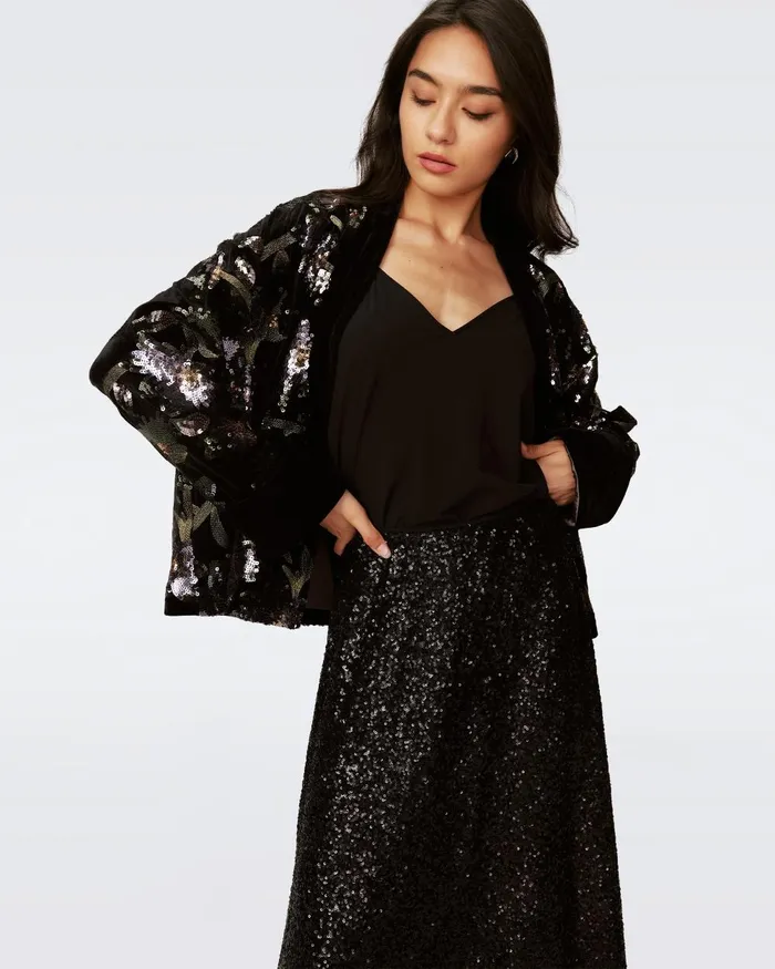 Araminta Skirt Black Women DVF Skirts