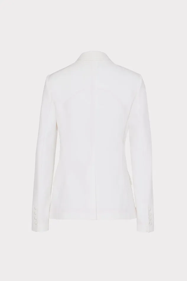 Avery Cady Blazer Ecru Women Milly Coats and Jackets