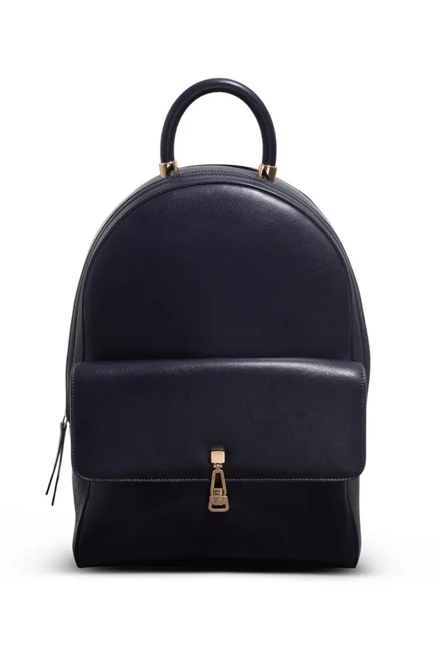 Backpacks Women Gabriela Hearst Billie Backpack In Navy Nappa Leather