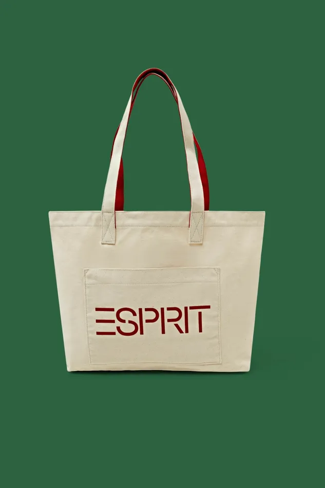 Bags Wallets Men Esprit Logo Canvas Tote Bag Ice
