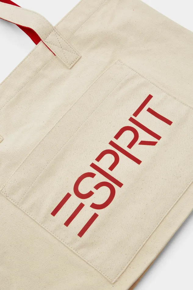 Bags Wallets Men Esprit Logo Canvas Tote Bag Ice