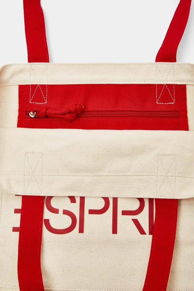 Bags Wallets Men Esprit Logo Canvas Tote Bag Ice