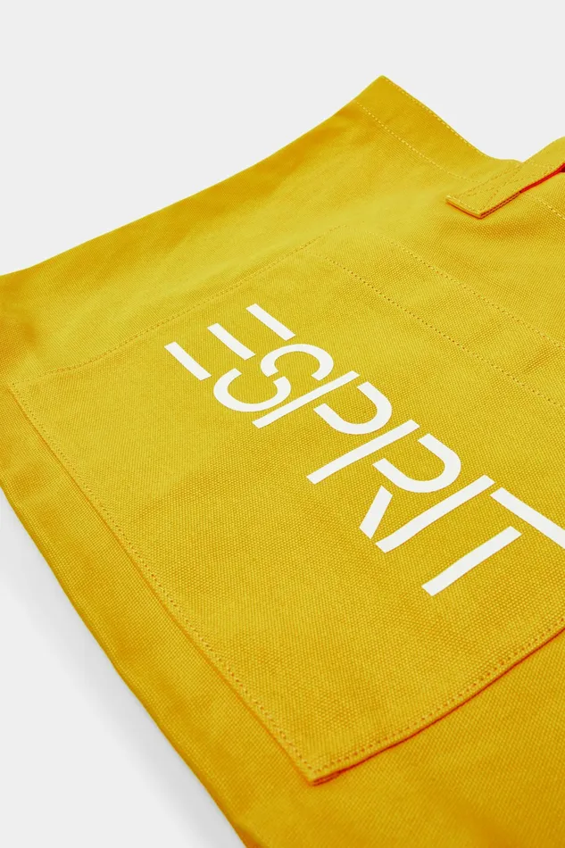 Bags Wallets Men Esprit Logo Canvas Tote Bag Yellow