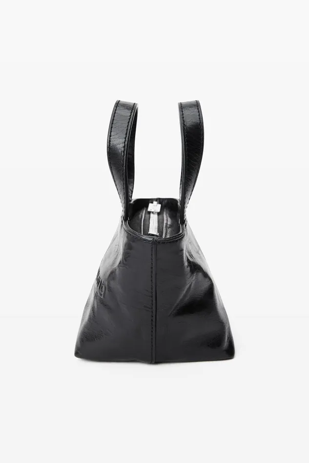 Bags Women Alexander Wang Punch Mini Tote Bag In Crackle Patent Leather