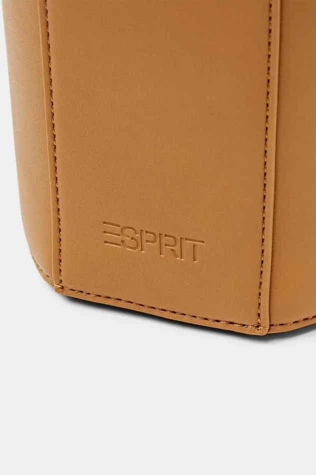 Bags Women Esprit Cylindrical Bucket Bag Sand