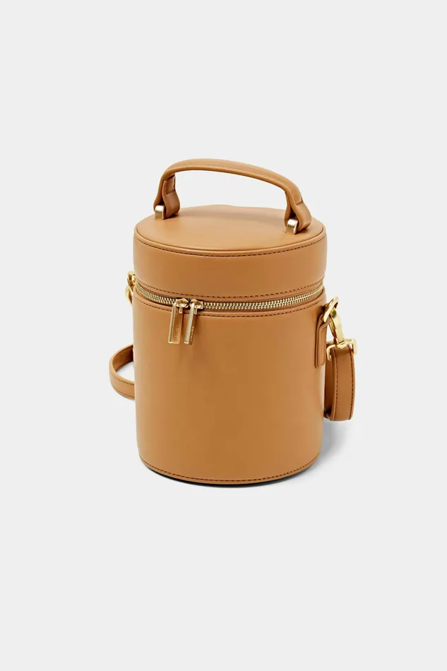 Bags Women Esprit Cylindrical Bucket Bag Sand