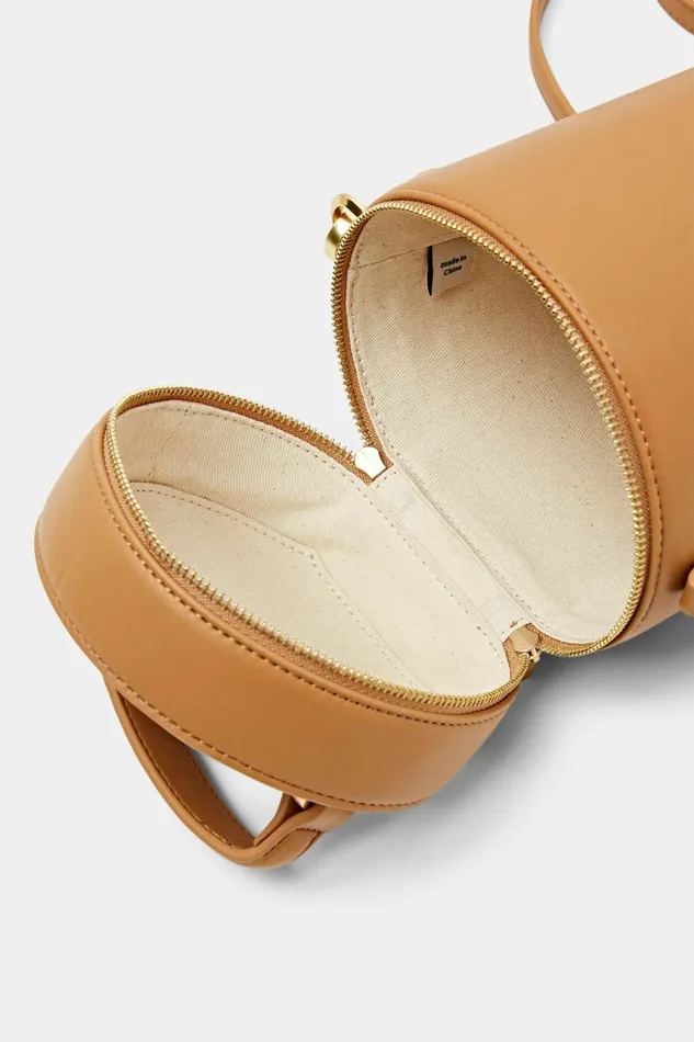 Bags Women Esprit Cylindrical Bucket Bag Sand