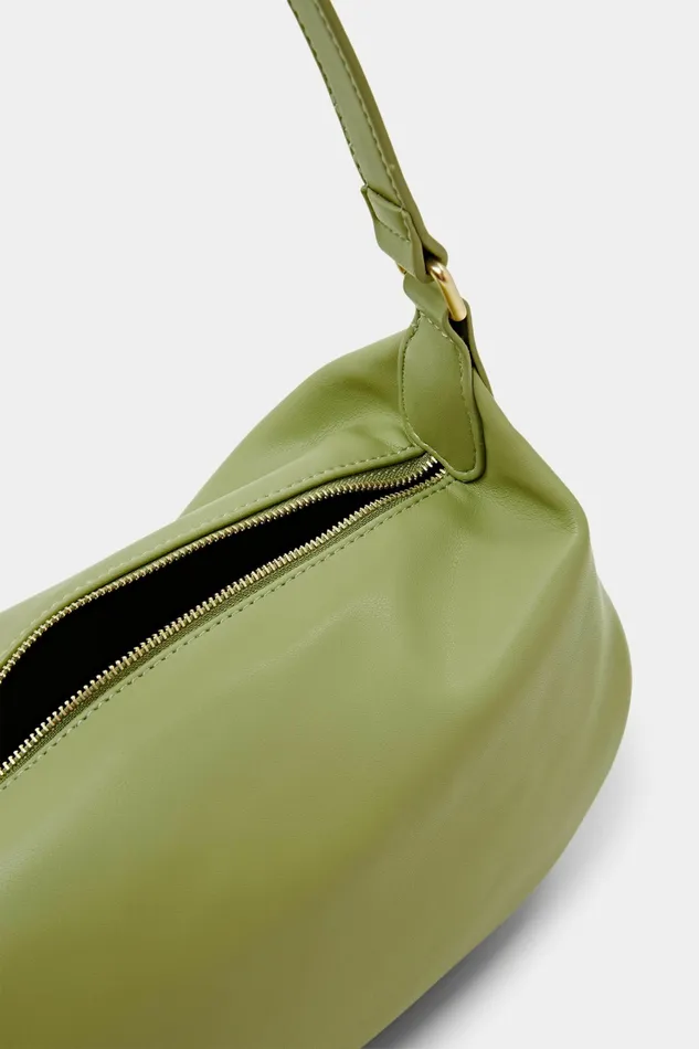 Bags Women Esprit HalfMoon Shoulder Bag Light Green