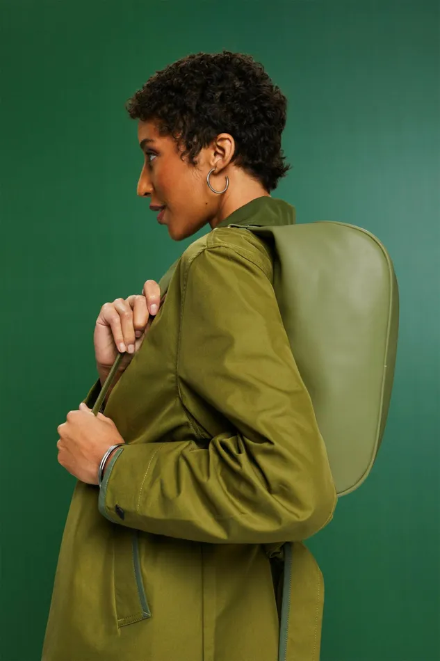 Bags Women Esprit HalfMoon Shoulder Bag Light Green