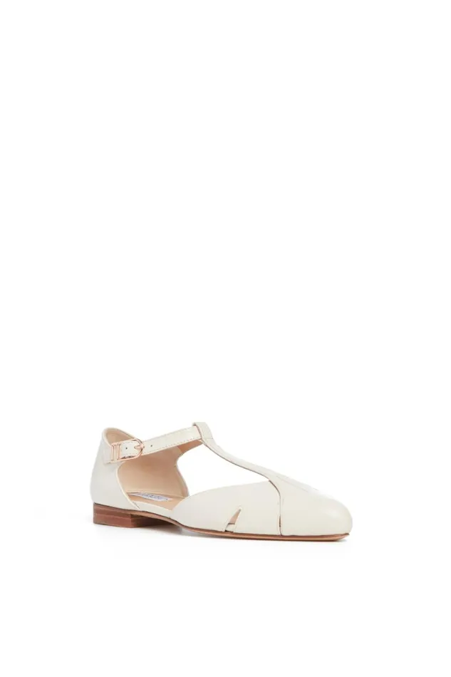 Ballet Flats Women Gabriela Hearst Harlow Ballerina Flat Shoe In Cream Leather Ballet Flats Women Gabriela Hearst Harlow Ballerina Flat Shoe In Cream Leather