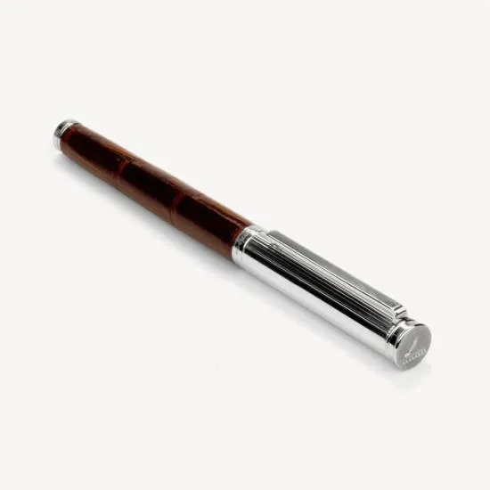 Ballpoint Pen Deep Shine Amazon Brown Croc Women Aspinal Of London Luxury Engraved Pens