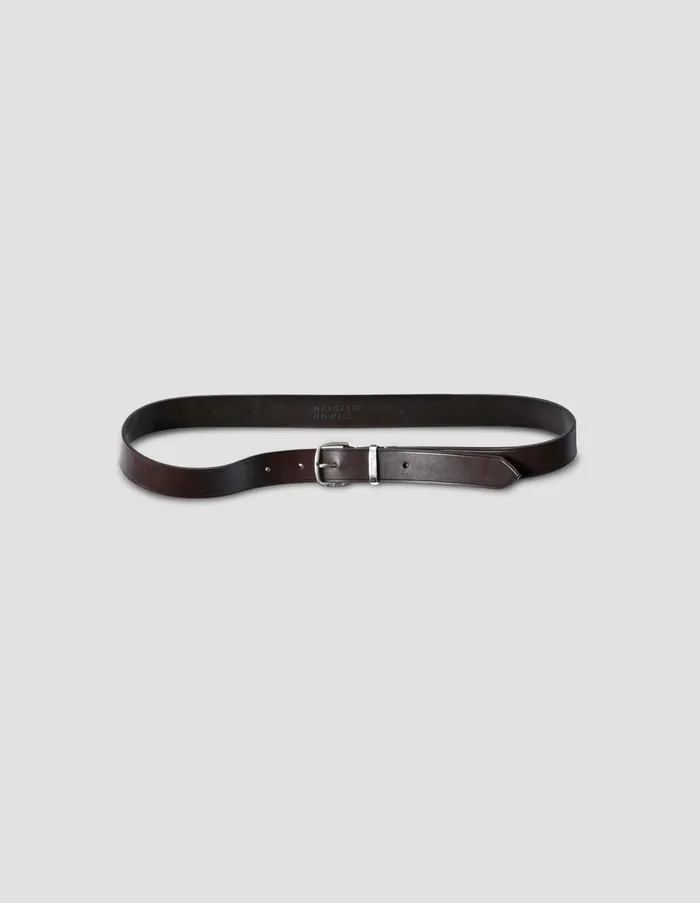 Belts WomenMen Margaret Howell Classic Silver Buckle Belt Dark Brown