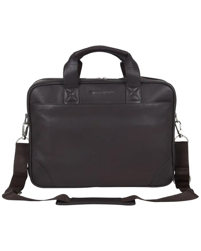 Ben Sherman Bags Karino Leather TopZip DoubleCompartment 15034 Computer Case Business Portfolio 8211 Brown 8211 Men Ben Sherman Bags Karino Leather TopZip DoubleCompartment 15034 Computer Case Business Portfolio 8211 Brown 8211 Men